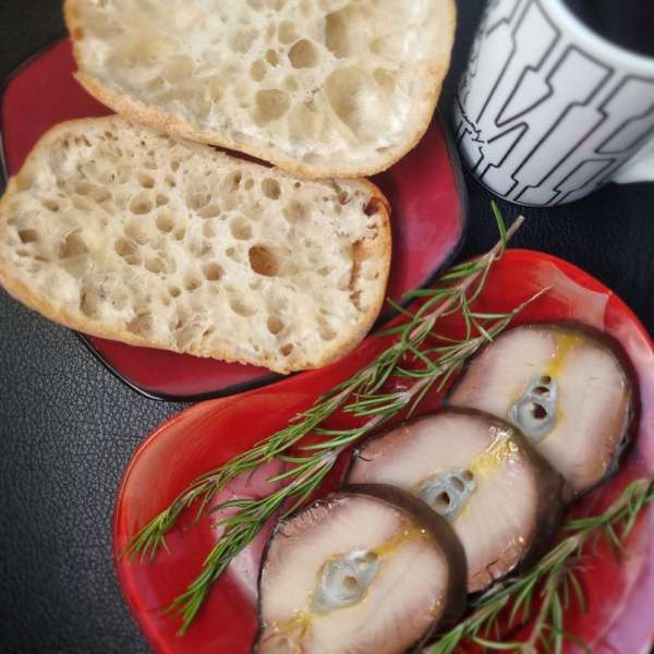 Осетр, кусок горячего копчения, ~600г